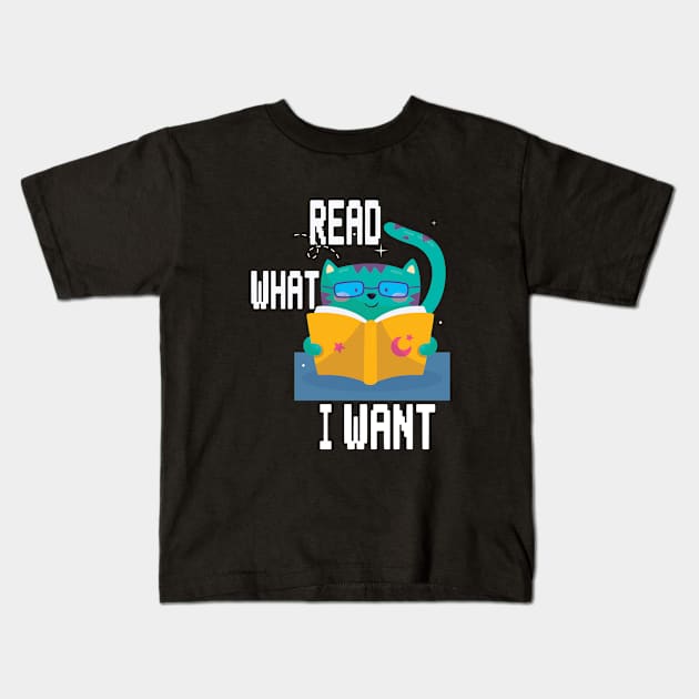 Funny Bookworms Reading Book Kids T-Shirt by SurpriseART